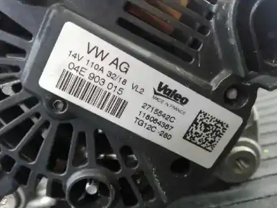 İkinci el araba yedek parçası alternatör için volkswagen golf vii lim. (bq1) sport oem iam referansları 04e903015 p3-a5-30-2 2715542c
