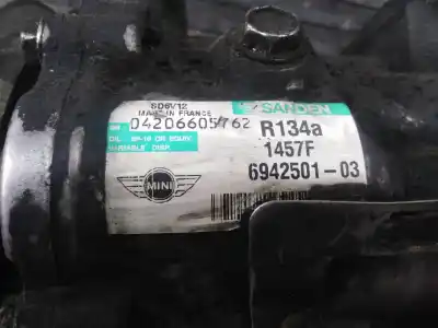 Piesă de schimb auto la mâna a doua compresor de aer condiționat pentru bmw mini (r56) cooper d referințe oem iam r134a1457f6942501  04206605762