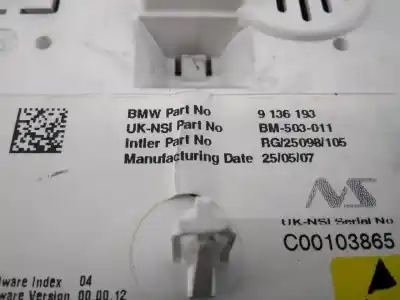 Peça sobressalente para automóvel em segunda mão quadrante por bmw mini (r56) cooper d referências oem iam 9136193 e3-a2-53-1 