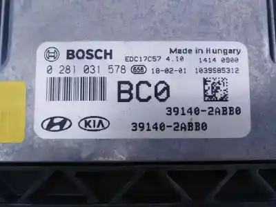 Second-hand car spare part ecu engine control for hyundai tucson essence bluedrive 2wd oem iam references 391402abb0 e3-a3-35-3 0281031578