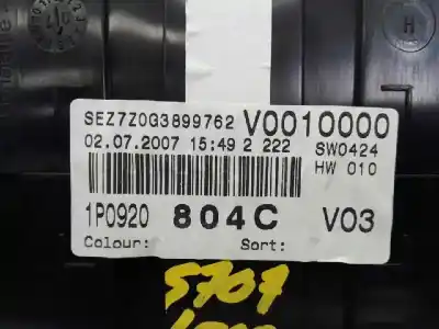 Peça sobressalente para automóvel em segunda mão quadrante por seat leon (1p1) sport limited referências oem iam 1p0920804c e2-a1-9-2 