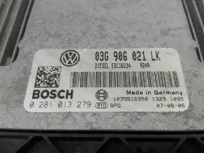 Second-hand car spare part ecu engine control for seat leon (1p1) sport limited oem iam references 03g906021lk e2-a1-9-2 0281013279