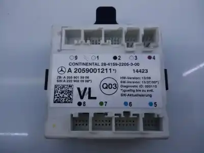 Автозапчастина б/у електронний модуль для mercedes-benz clase c (w205) familiar c 220 t cdi bluetec edition 1 (205.204) посилання на oem iam a2059001211 e3-a1-3-4 