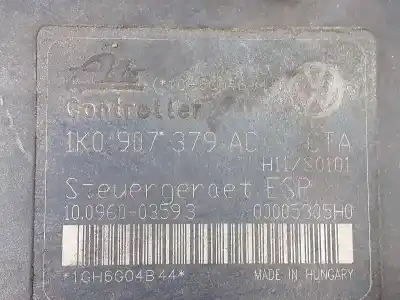 Second-hand car spare part abs for seat leon (1p1) fr oem iam references 1k0614517af p3-a8-7-2 1k0907379ac