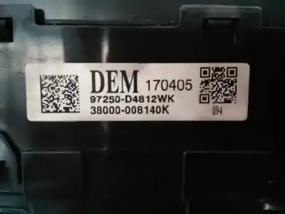 Peça sobressalente para automóvel em segunda mão comando de sofagem (chauffage / ar condicionado) por kia optima drive referências oem iam 97250d4812 e3-a3-29-4 38000008140