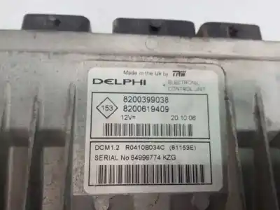 Second-hand car spare part ecu engine control for renault clio iii authentique oem iam references 8200399038 e2-a1-38-8 8200619409