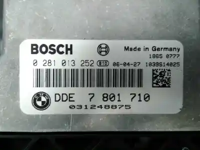 Second-hand car spare part ecu engine control for bmw serie 1 berlina (e81/e87) 118d oem iam references 7801710 e3-a2-23-4 0281013252