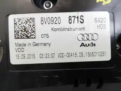 Second-hand car spare part dashboard for audi a3 (8v) ambiente oem iam references 8v0920871s e2-a1-39-2 a2c94972400