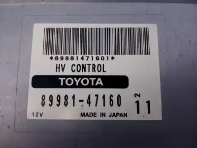 Pièce détachée automobile d'occasion module électronique pour toyota prius (nhw20) basis références oem iam 8998147160 e3-b2-18-5 89981471601