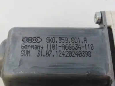 Автозапчастина б/у двигатель переднього ліва вікна для audi a4 berlina (b8) basis посилання на oem iam 8k0956801a e1-b6-24-2 1101a66634110