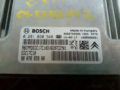 Second-hand car spare part ecu engine control for citroen c4 lim. exclusive oem iam references 9807885980 e3-b2-24-2 0281030546