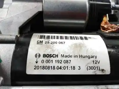 Second-hand car spare part starter motor for opel mokka x excellence oem iam references 25200067 p3-a10-10-5 20180818
