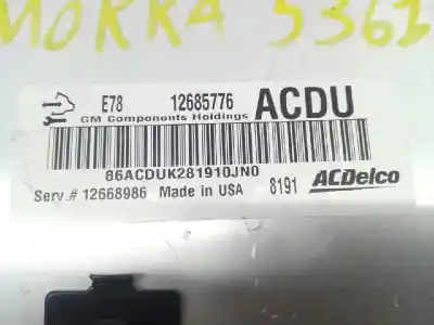 Second-hand car spare part ecu engine control for opel mokka x excellence oem iam references 12685776 e3-a5-19-3 12668986