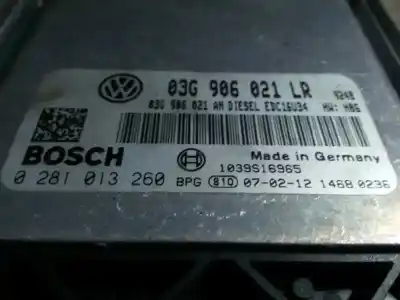 Second-hand car spare part ecu engine control for volkswagen passat berlina (3c2) edition oem iam references 03g906021lr  0281013260