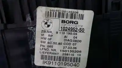 Pezzo di ricambio per auto di seconda mano pannello degli strumenti per bmw serie 1 berlina (e81/e87) 120d riferimenti oem iam 102495250 e3-a2-40-1 ik9110195040