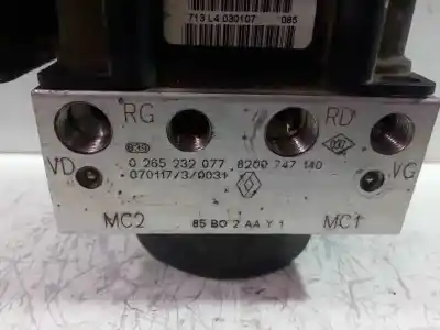 Second-hand car spare part abs for renault clio iii confort dynamique oem iam references 0265232077 p3-a8-8-4 8200747140