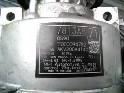 Автозапчастина б/у компресор кондиционера для mitsubishi outlander (gf0) motion 2wd посилання на oem iam 7813a871 p3-b2-5-2 t000094782