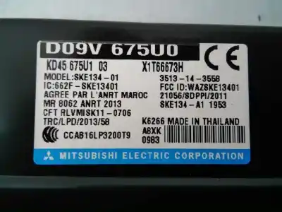 Pezzo di ricambio per auto di seconda mano modulo elettronico per mazda cx-5 zenith 2wd riferimenti oem iam d09v675u0 e3-b5-28-3 kd45675u103