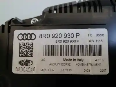 Second-hand car spare part dashboard for audi q5 (8r) 2.0 tdi (105kw) oem iam references 8r0920930p e2-a1-8-6 8r0920930p