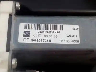 Pezzo di ricambio per auto di seconda mano alzacristalli posteriore sinistro per seat leon (1p1) fr riferimenti oem iam 1p0839461a e1-b6-20-1 1p0839401e