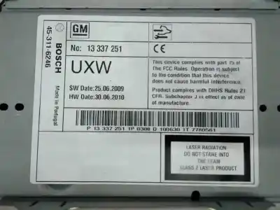 Second-hand car spare part gps navigation system for opel astra j lim. sport oem iam references 13346052 e3-a5-32-1 13346098