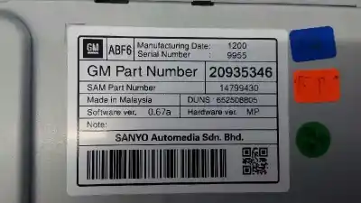 Second-hand car spare part gps navigation system for opel astra j lim. sport oem iam references 13346052 e3-a5-32-1 13346098