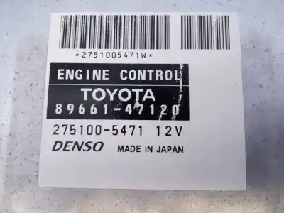 Pezzo di ricambio per auto di seconda mano centralina motore per toyota prius (nhw20) basis riferimenti oem iam 8966147120  2751005471