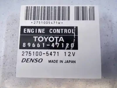 Pièce détachée automobile d'occasion calculateur moteur ecu pour toyota prius (nhw20) basis références oem iam 8966147120 e3-b2-18-5 2751005471