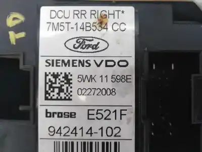 Recambio de automóvil de segunda mano de motor elevalunas trasero derecho para ford focus lim. (cb4) titanium referencias oem iam 7m5t14b534cc  942414102