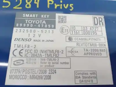 Pezzo di ricambio per auto di seconda mano modulo elettronico per toyota prius (nhw30) plug-in hybrid advance riferimenti oem iam 899047050 e3-b2-3-5 2325005213