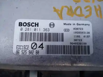Second-hand car spare part ecu engine control for lancia phedra (180) 2.2 jtd oem iam references 0281011363 e3-a4-32-1 9652590280