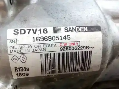 Second-hand car spare part air conditioning compressor for dacia duster laureate 4x2 oem iam references 926006229r p3-a1-15-1 1696905145