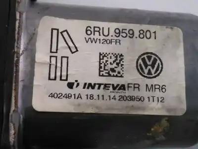 Second-hand car spare part passenger side right window regulator for seat mii (kf1) reference oem iam references 6ru959801 e1-b6-24-1 