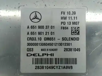 Автозапчасти б/у блок управления двигателем за mercedes-benz clase e (w212) lim. e 250 cdi 4-matic (212.082) ссылки oem iam a6519003701 e3-a1-18-2 a6519012101