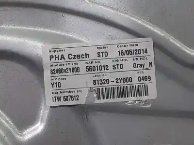 Автозапчасти б/у регулятор стекла переднего правого за hyundai ix35 tecno awd ссылки oem iam 82480v2y000 p2-b4-9 5601012