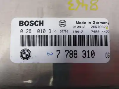 Peça sobressalente para automóvel em segunda mão centralina de motor uce por bmw x5 (e53) 3.0d referências oem iam 0281010314 e3-a2-41-1 7788310