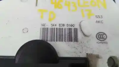Автозапчастина б/у замок заднього правого дверя для seat leon (5f1) fr посилання на oem iam 5k4839016q e1-b6-4-4  Автозапчастина б/у замок заднього правого дверя для seat leon (5f1) fr посилання на oem iam 5k4839016q e1-b6-4-4