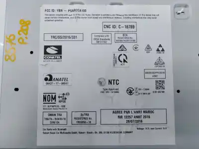 Автозапчастина б/у аудіо система / радіо cd для peugeot 208 (p2) allure посилання на oem iam 9838129680 e3-b2-47-4 98261078xu Автозапчастина б/у аудіо система / радіо cd для peugeot 208 (p2) allure посилання на oem iam 9838129680 e3-b2-47-4 98261078xu