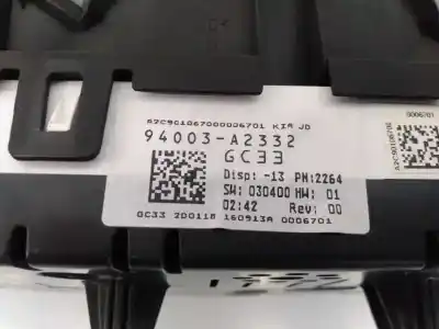 Автозапчастина б/у панель інструментів для kia cee´d drive посилання на oem iam 94033a2000 e23-a3-26-1 
