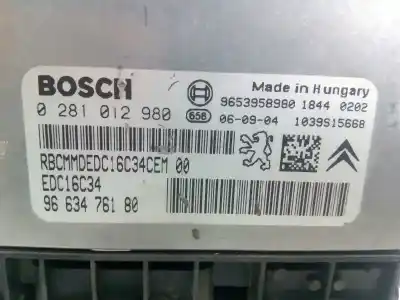 Автозапчастина б/у ебу контролер двигуна для citroen c4 picasso cool посилання на oem iam 9663476280 e3-b2-33-2 0281012980