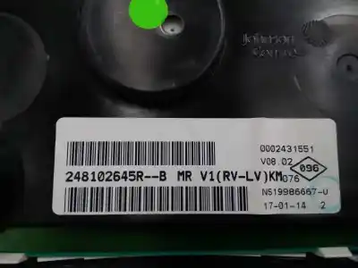 Second-hand car spare part dashboard for dacia sandero stepway oem iam references 248102645r e1-a1-2-4 0002431551