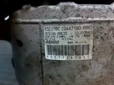 Peça sobressalente para automóvel em segunda mão compressor de ar condicionado a/a a/c por dodge avenger sxt referências oem iam 4471906863 p3-a1-12-3 10j00083