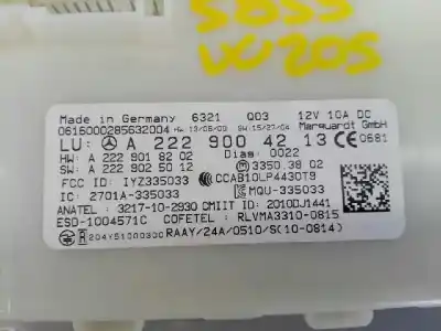 Pezzo di ricambio per auto di seconda mano modulo elettronico per mercedes clase c (w205) lim. c 220 cdi bluetec (205.004) riferimenti oem iam a2229004213 e3-a1-5-3 