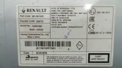 İkinci el araba yedek parçası ses sistemi / radyo cd için dacia dokker express ambiance oem iam referansları 281150132r  