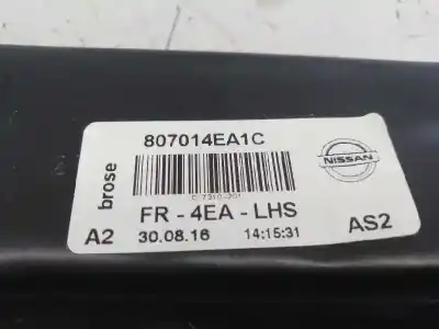 Second-hand car spare part driver left window regulator for nissan qashqai (j11) acenta oem iam references 807014ea1c e2-a4-48-2 lh017312102