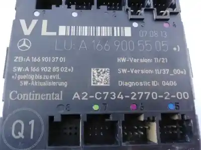 Peça sobressalente para automóvel em segunda mão módulo eletrônico por mercedes-benz clase a (w176) a 220 cdi (176.003) referências oem iam a1669028502 e3-a1-28-1 1669013701