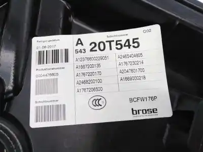 Автозапчастина б/у регулятор вікна передній лівий для mercedes-benz clase a (w176) a 180 blueefficiency (176.042) посилання на oem iam a1667200135 e1-a2-6-2 a1767220170