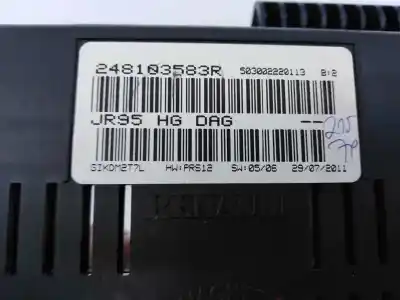 Автозапчастина б/у панель інструментів для renault scenic iii grand dynamique посилання на oem iam 24813583r e2-a1-33-1 