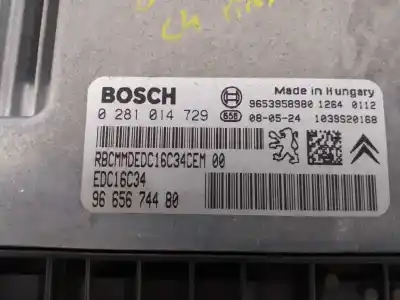 Second-hand car spare part ecu engine control for citroen c4 picasso premier oem iam references 9665674480 e3-b2-30-3 0281014729
