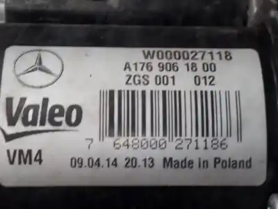 Автозапчасти б/у мотор переднего стеклоочистителя за MERCEDES-BENZ CLASE A (W176) A 200 CDI (176.008) ссылки OEM IAM A1769061800  